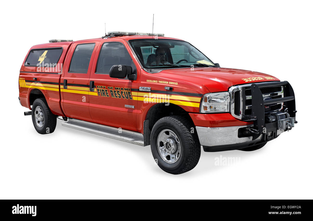 Camion dei pompieri Foto Stock