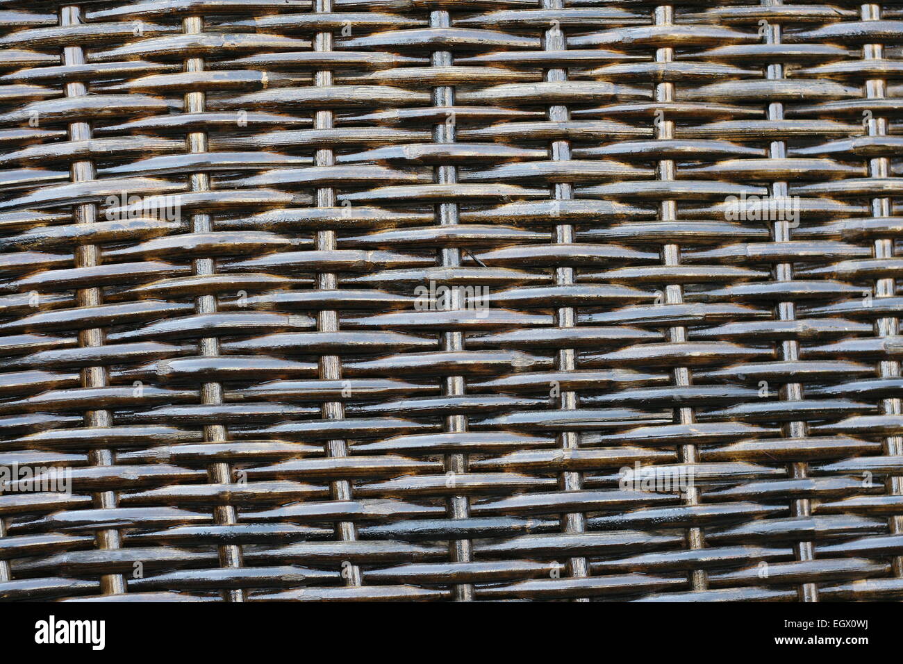 Zucchero di canna o di sfondo di vimini- che mostra i dettagli di interlacciato struttura di armatura del cestello o mobili Foto Stock