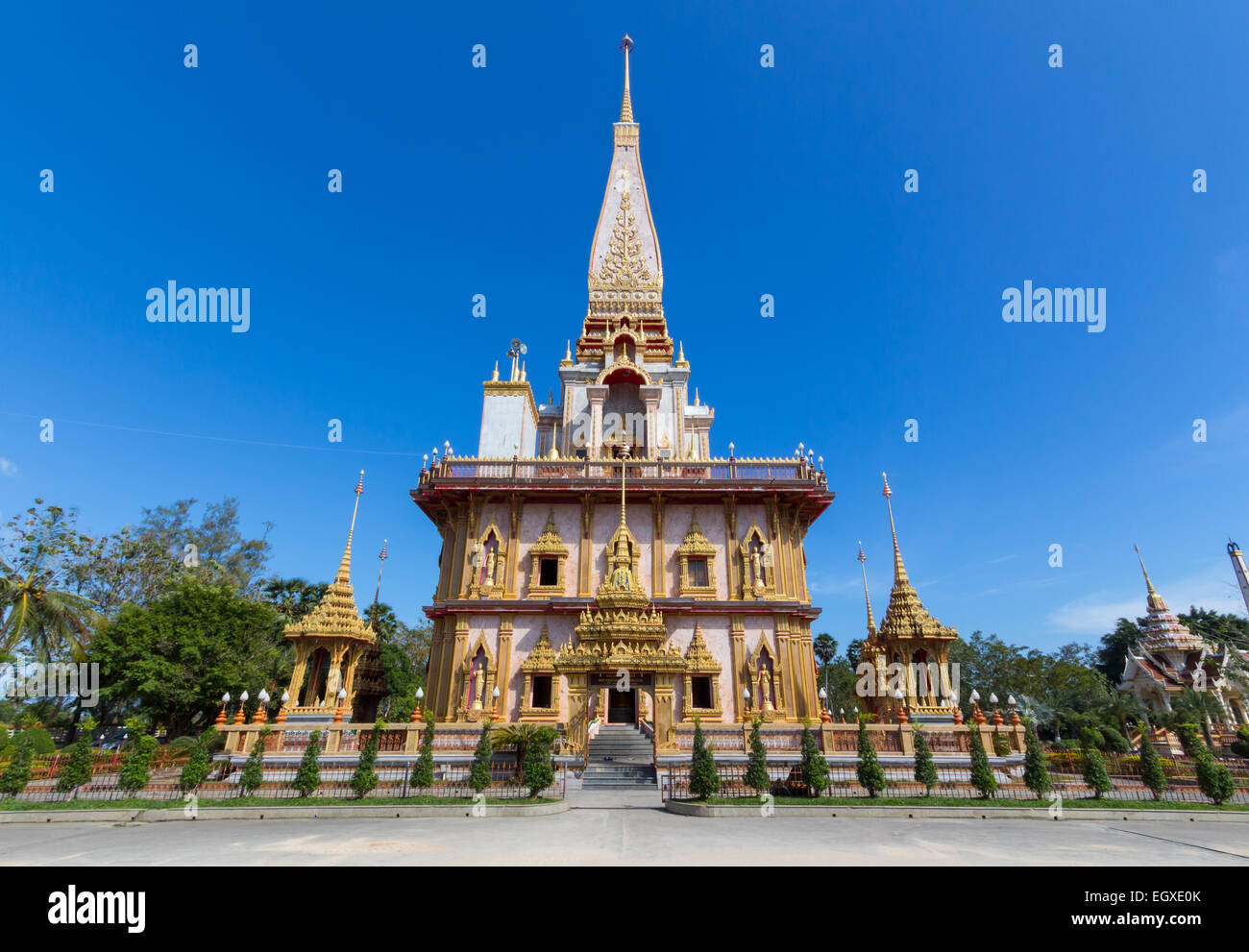 Wat Chalong, Phuket, Tailandia. Foto Stock