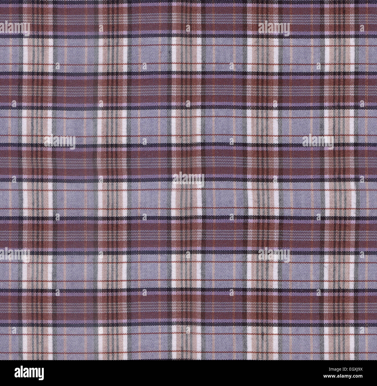 Plaid tessuto Texture Foto Stock