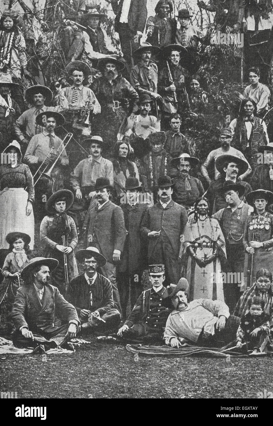 Il Buffalo Bill azienda a Londra, Inghilterra, circa 1916 Foto Stock