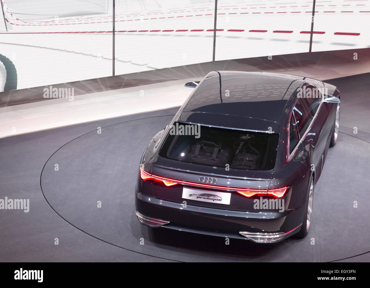 Gruppo VW notte, Audi koncept auto prologo Foto Stock