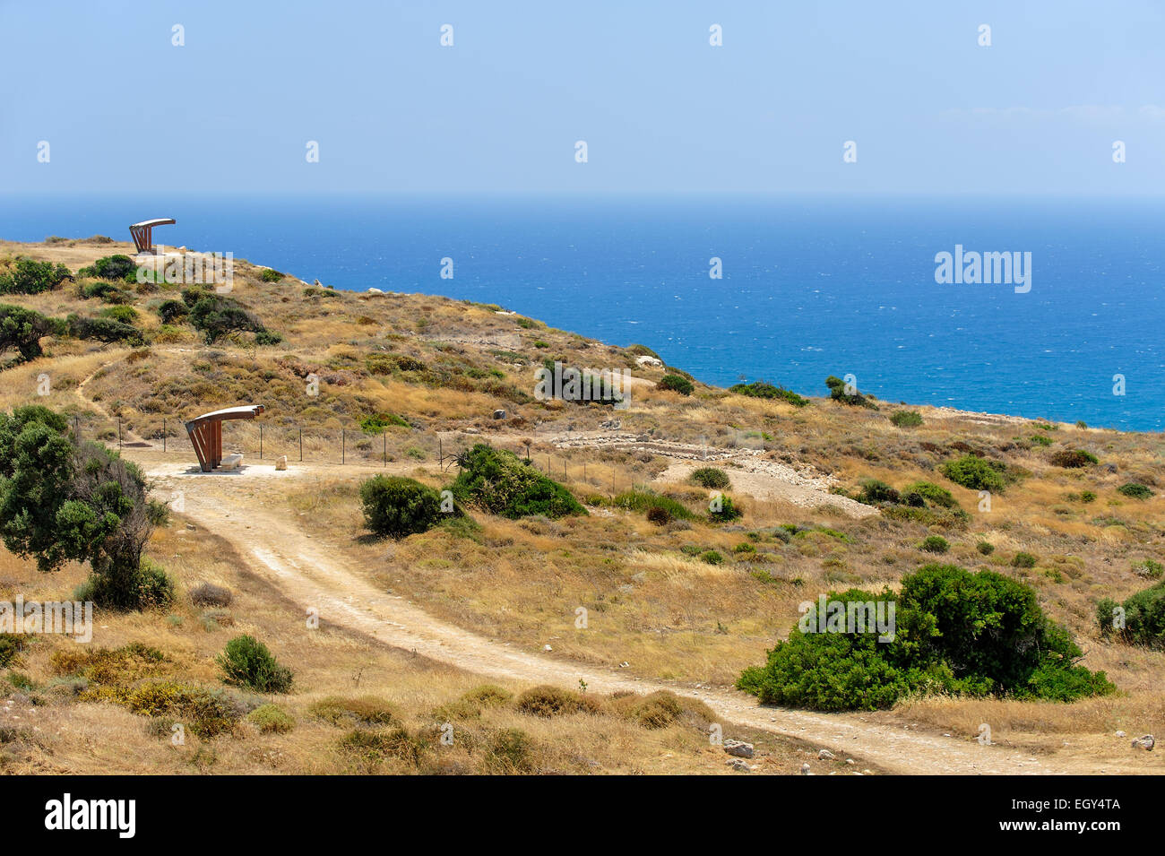 Museo archeologico della città antica Kourion su Cipro Foto Stock