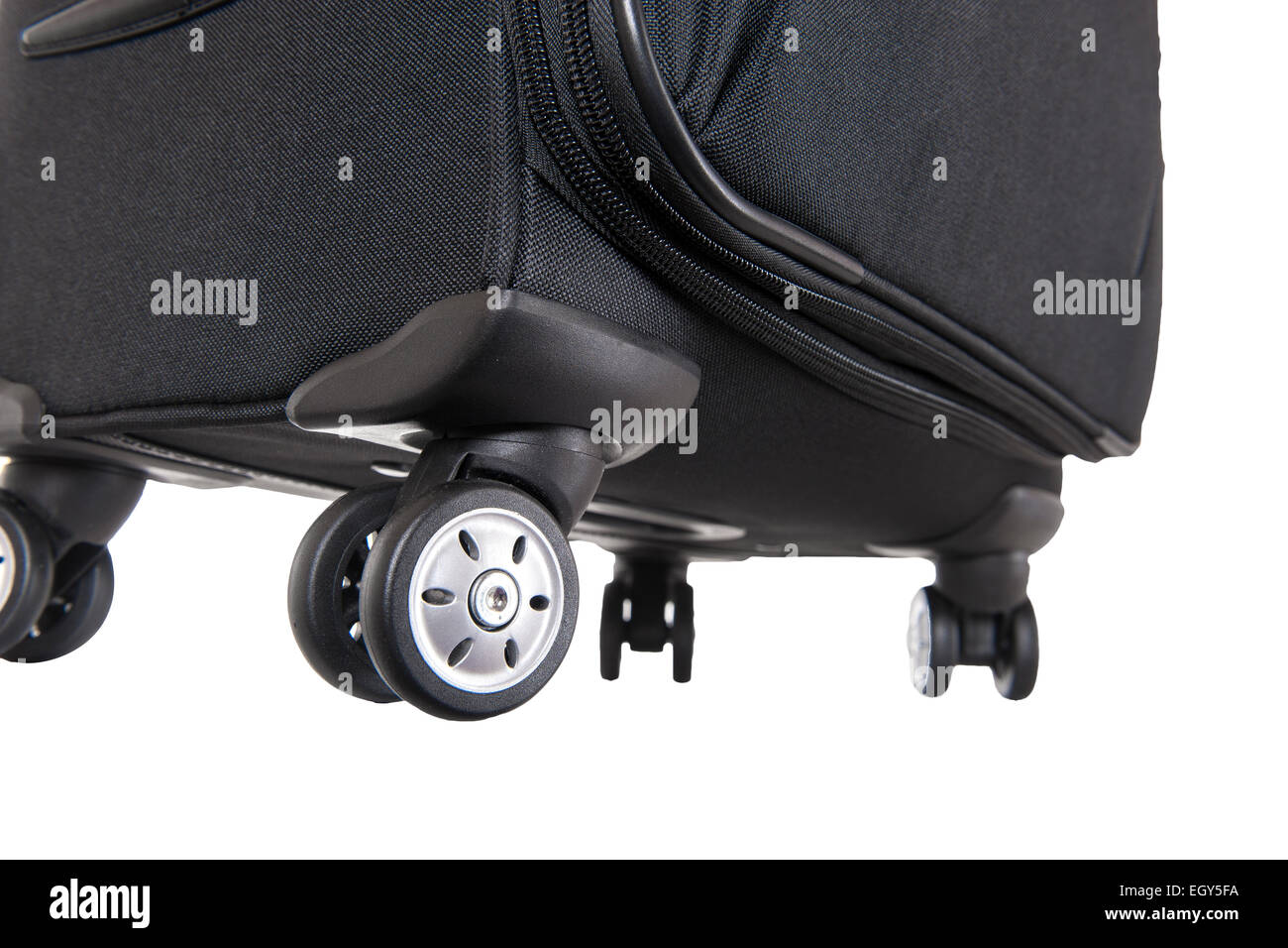 Ruote di una valigia Foto Stock