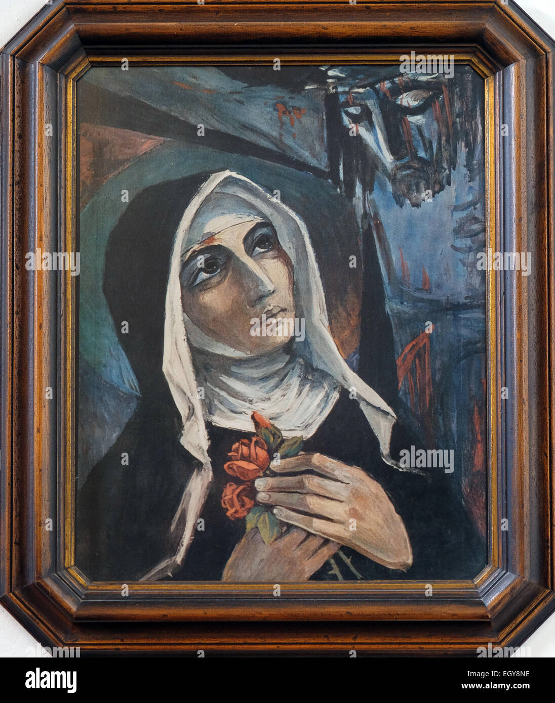 Santa Rita da Cascia, chiesa francescana in Graz, Stiria, Austria il 10 gennaio 2015. Foto Stock