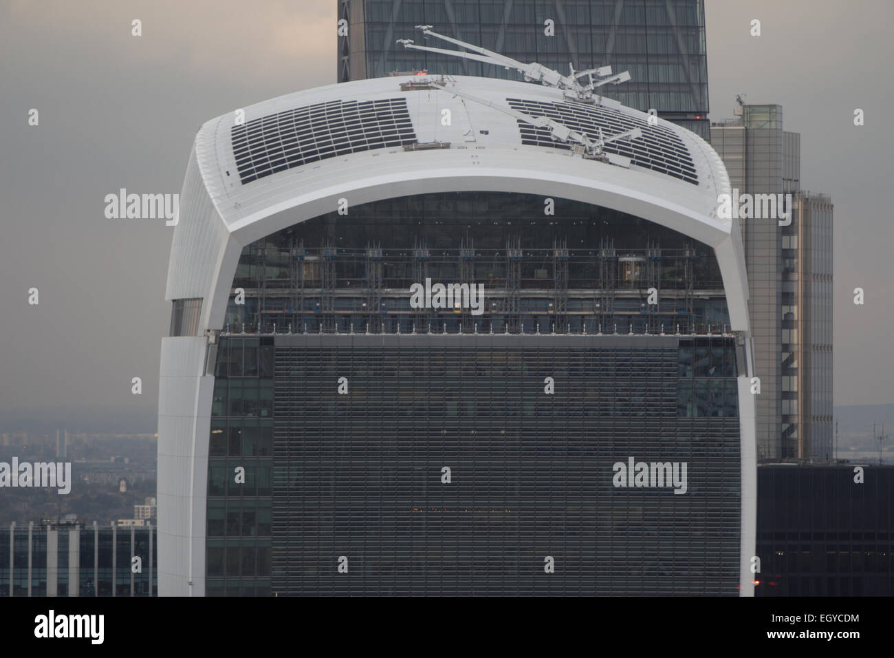 Viste dal Shard a London Bridge, Londra UK skyline Foto Stock