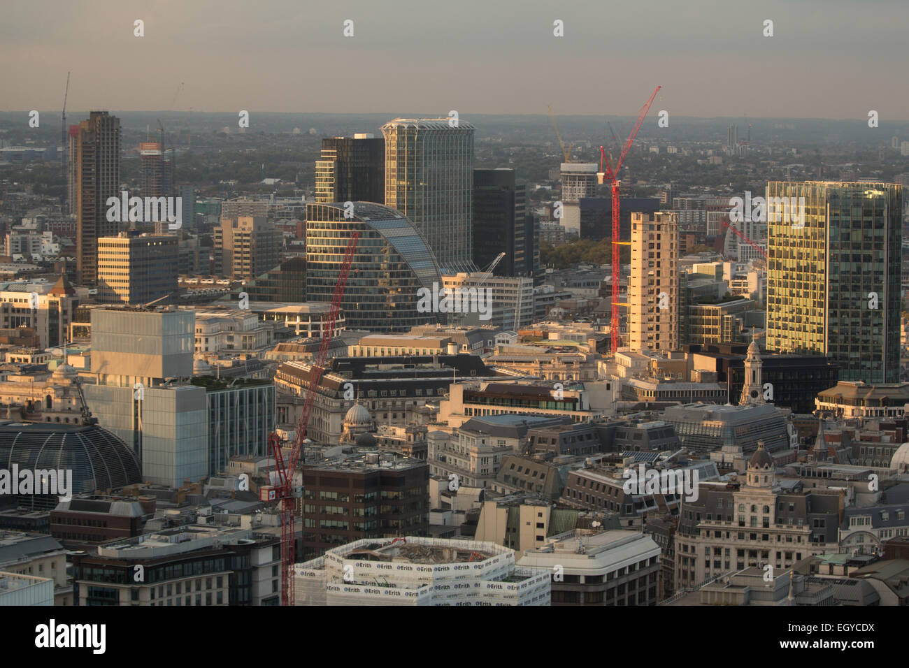 Viste dal Shard a London Bridge, Londra UK skyline Foto Stock