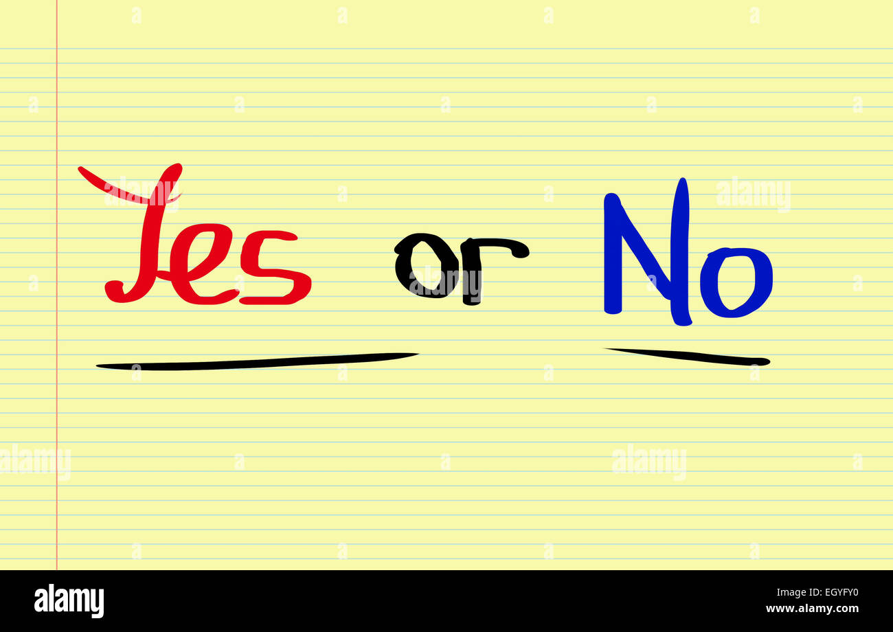 Non sì nessun concetto Foto Stock