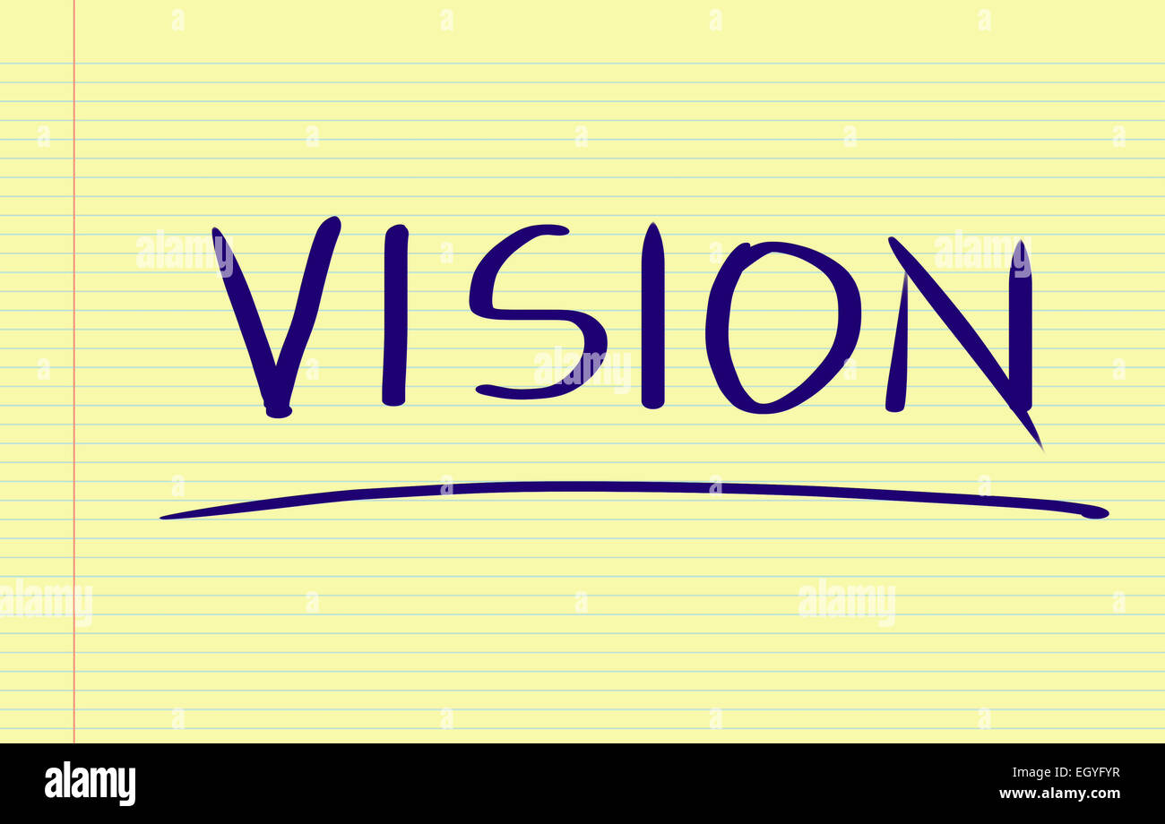 Concetto di visione Foto Stock