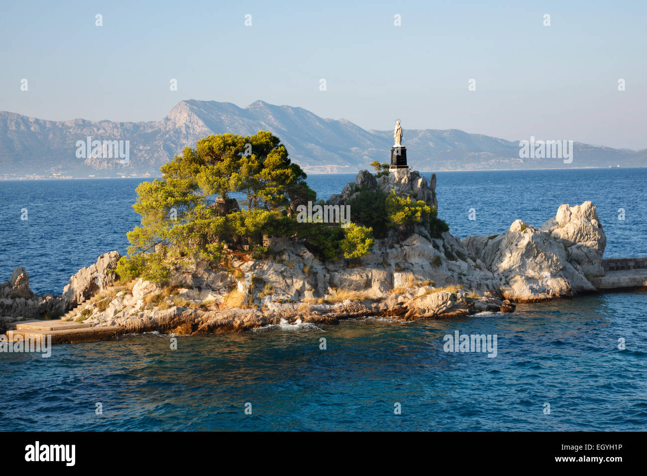 Trpanj, Madonna della statua, Penisola Peljesac - Croazia Foto Stock