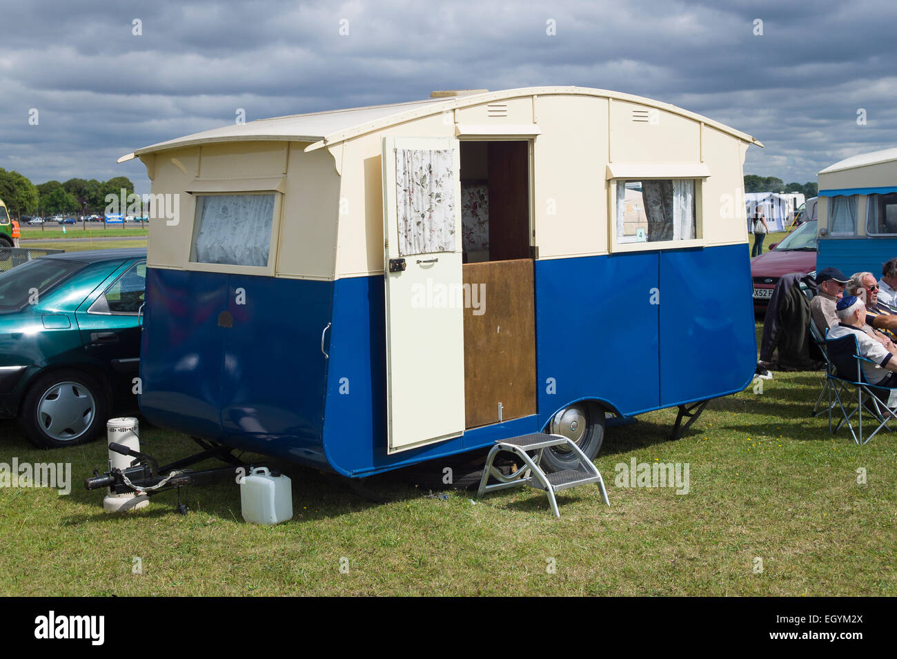 British Willerby touring caravan da 1940s Foto Stock