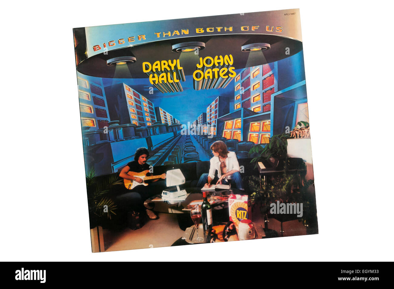 Più grandi di noi è stato il quinto album di Daryl Hall e John Oates, rilasciato nel 1976. Foto Stock