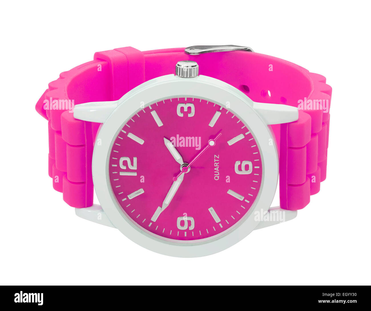 A buon mercato, plastica, jelly strap watch Foto Stock