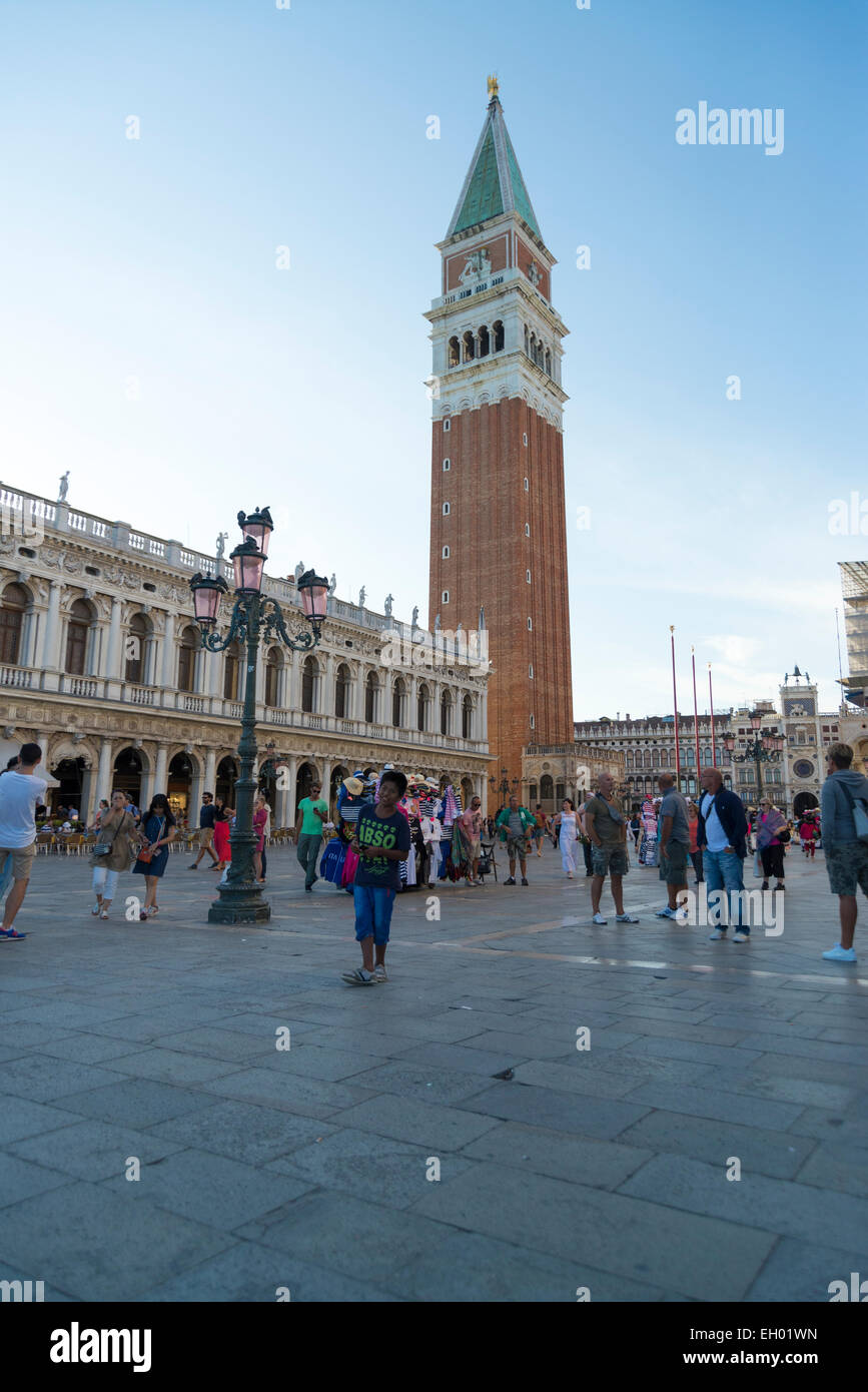 Piazza San Marco e la Basilica, Venezia, Italia Foto Stock