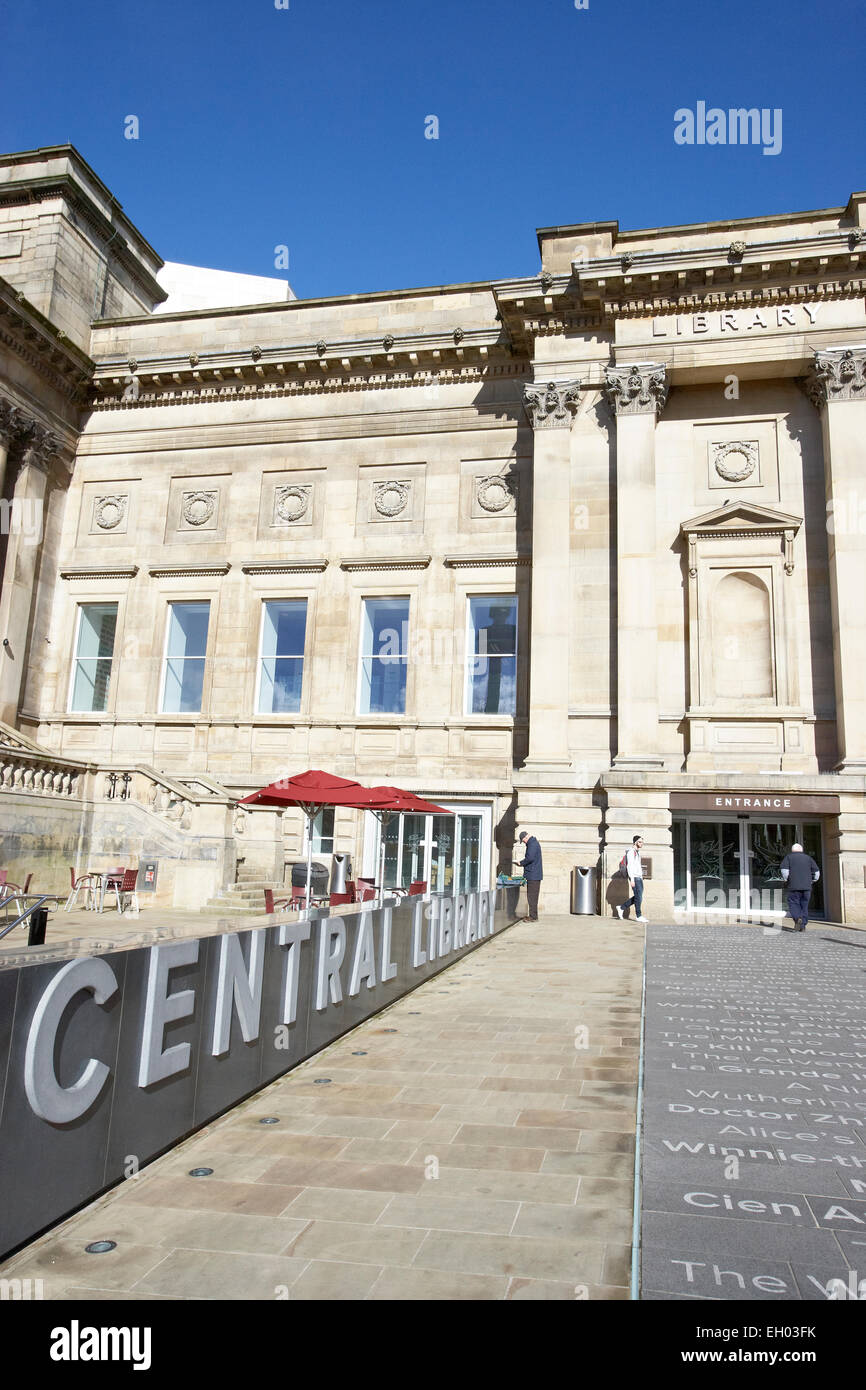 Biblioteca centrale di Liverpool Merseyside Regno Unito Foto Stock