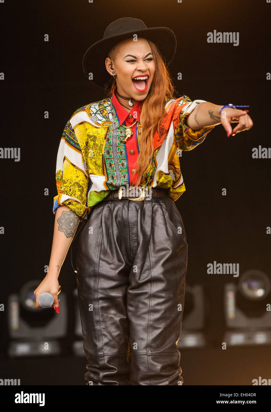 Il Neon Jungle eseguire live al Fusion Festival a Birmingham il sabato con: Neon giungla in cui: Birmingham, Regno Unito quando: 30 Ago 2014 Foto Stock