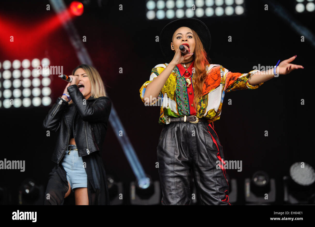 Il Neon Jungle eseguire live al Fusion Festival a Birmingham il sabato con: Neon giungla in cui: Birmingham, Regno Unito quando: 30 Ago 2014 Foto Stock