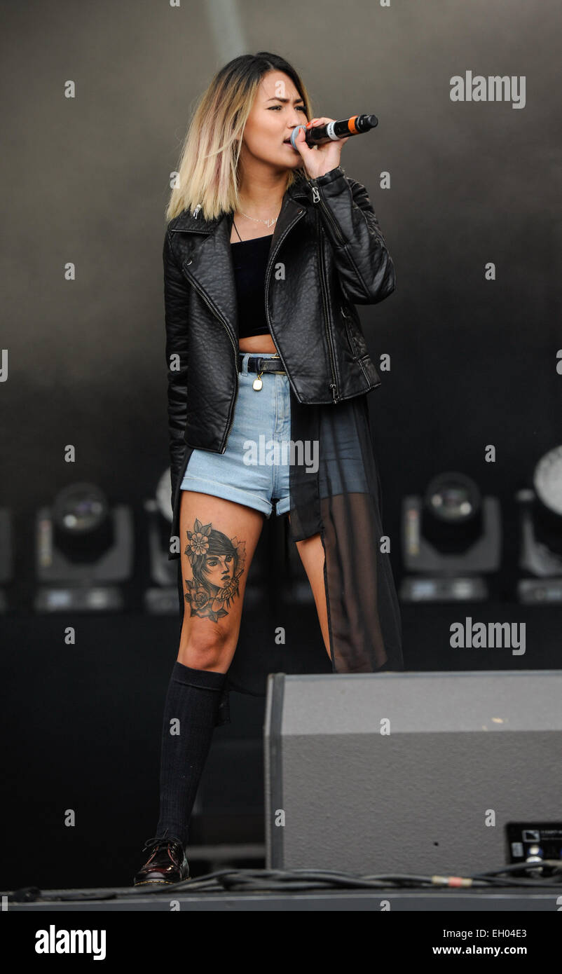 Il Neon Jungle eseguire live al Fusion Festival a Birmingham il sabato con: Neon giungla in cui: Birmingham, Regno Unito quando: 30 Ago 2014 Foto Stock