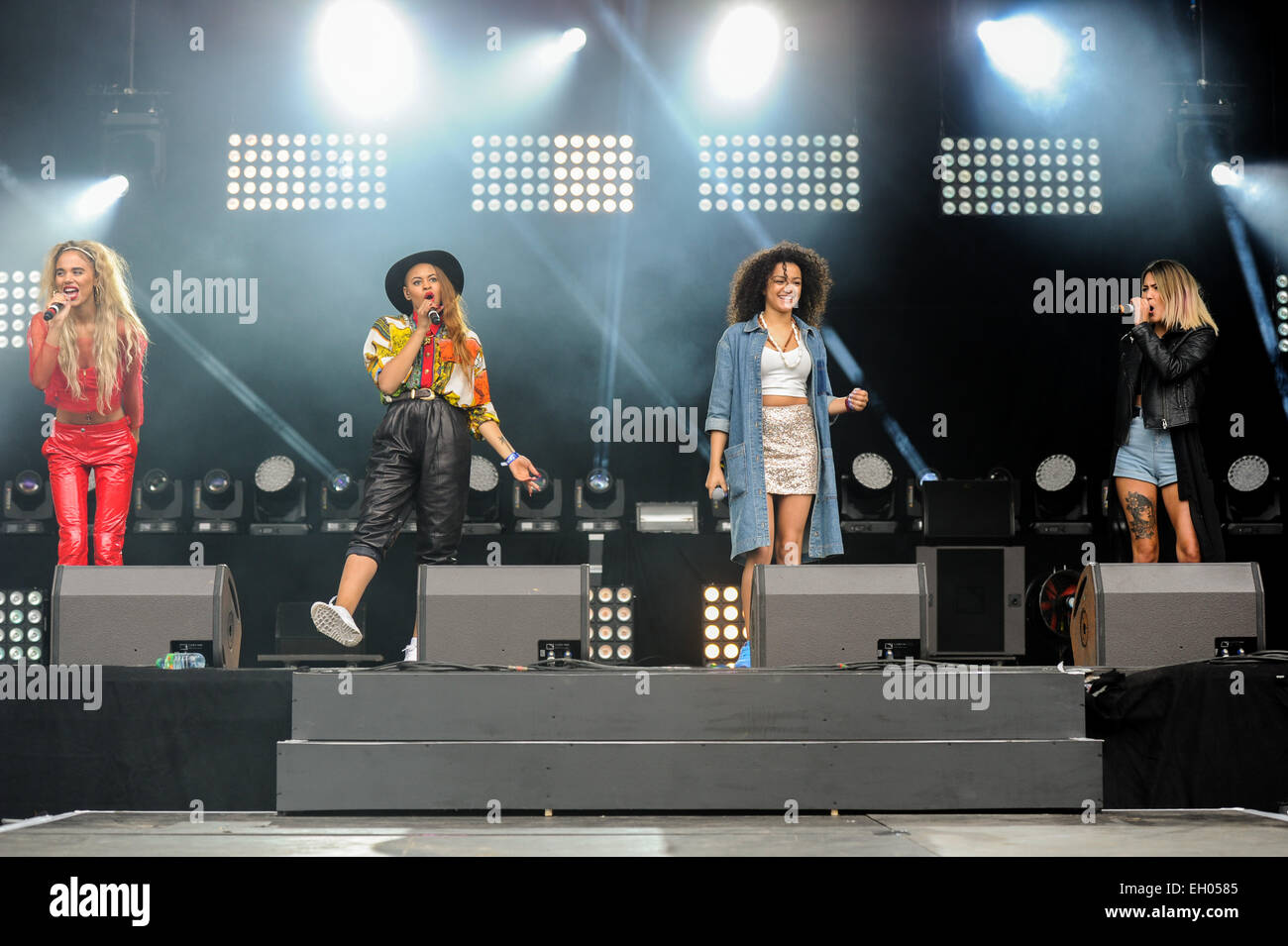 Il Neon Jungle eseguire live al Fusion Festival a Birmingham il sabato con: Neon giungla in cui: Birmingham, Regno Unito quando: 30 Ago 2014 Foto Stock