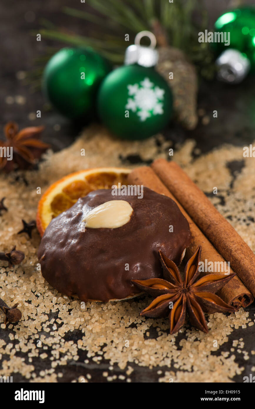 Gingerbread con spezie e zucchero Foto Stock