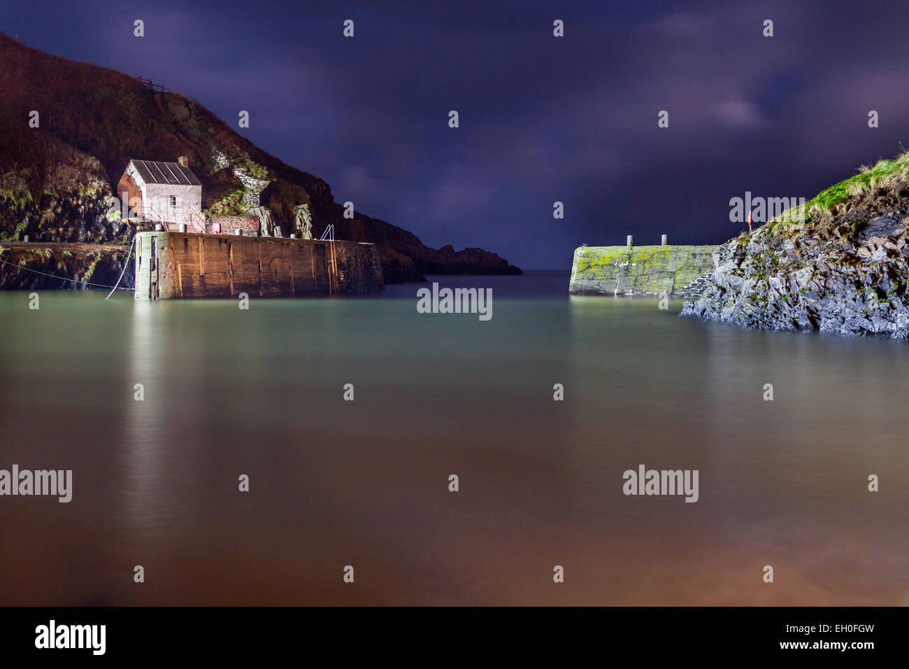 Portgain Harbour, Pembrokeshire Foto Stock