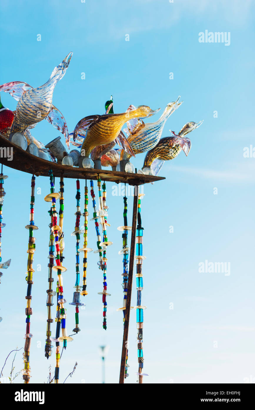 L'Europa, Italia, Veneto, Venezia Murano Vetro di Murano anatre Foto Stock