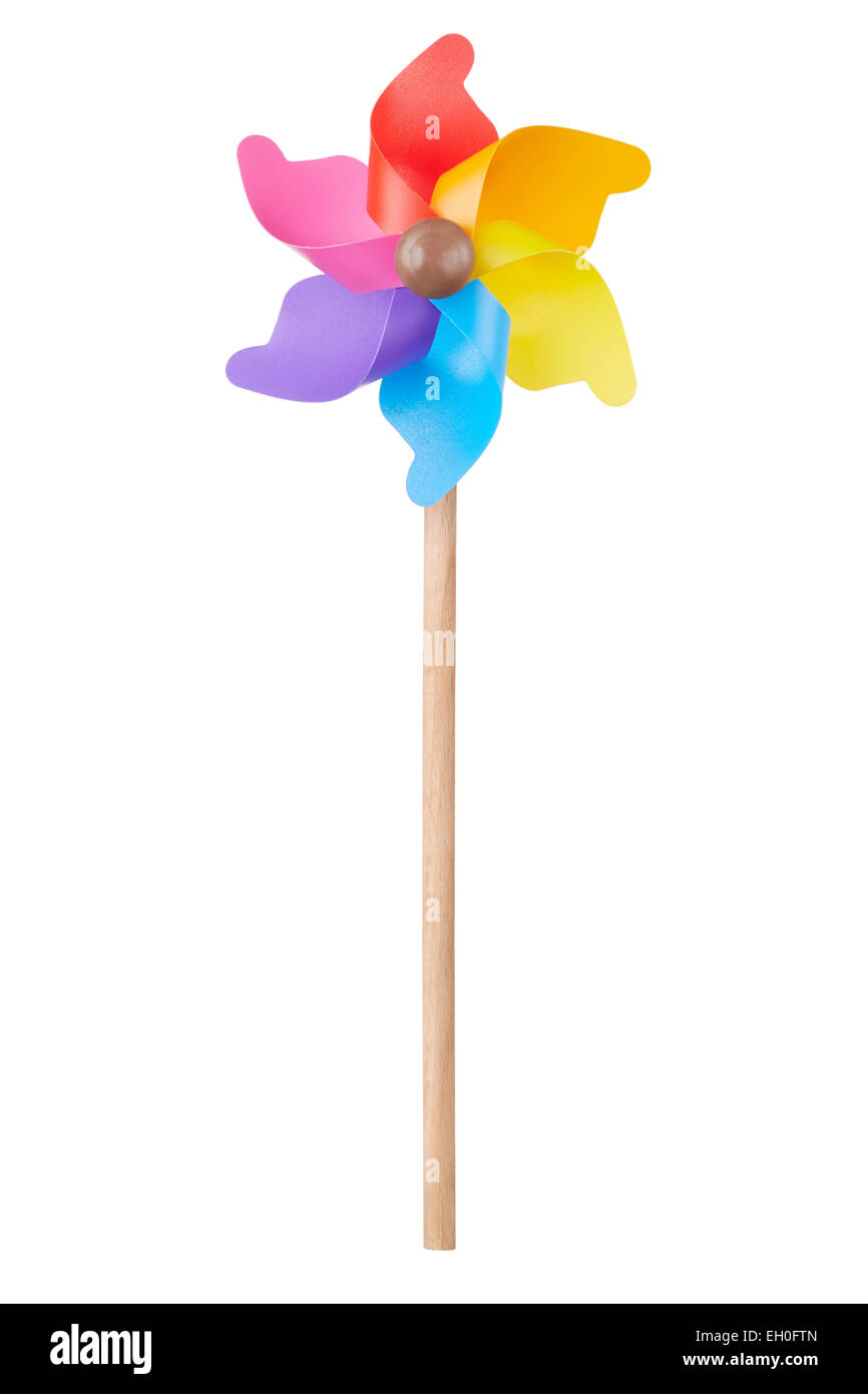 La Girandola, colorato giocattolo, isolato su bianco Foto Stock