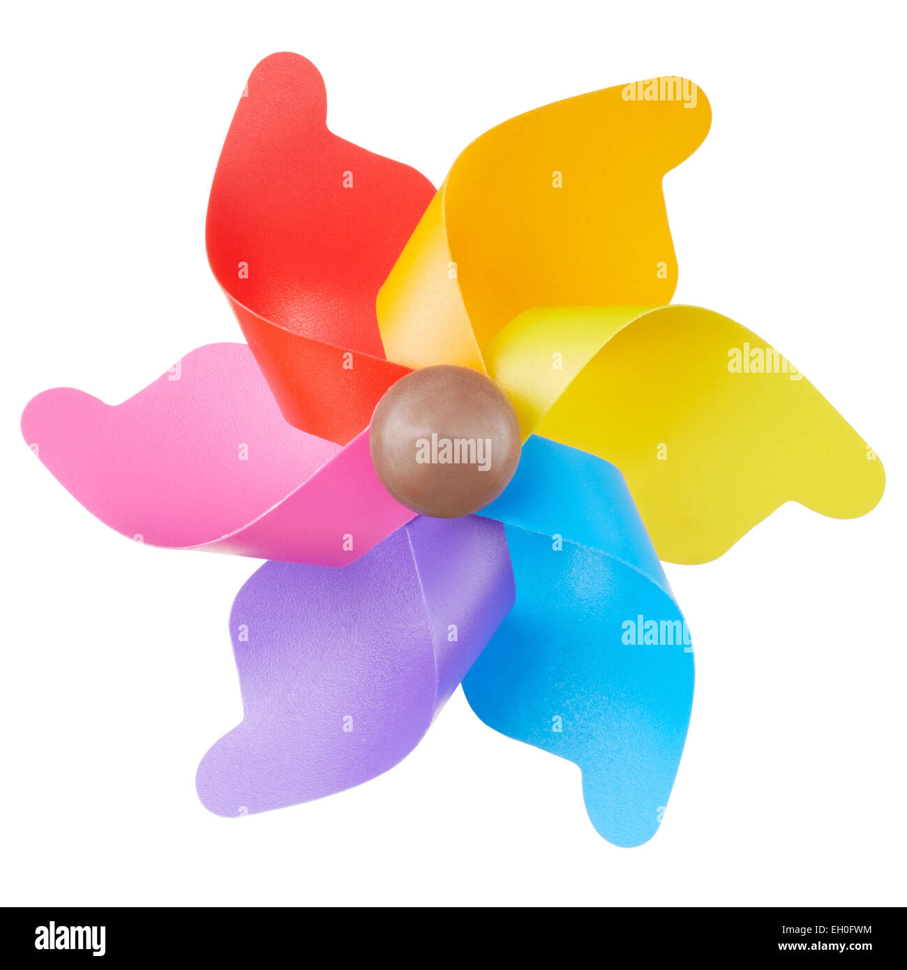 La Girandola, giocattolo colorato su bianco Foto Stock