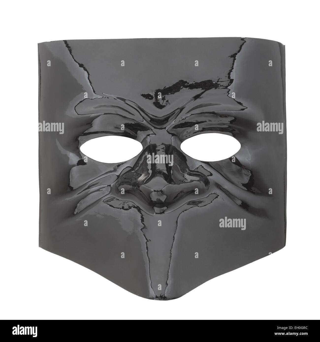Il carnevale glossy black mask Foto Stock