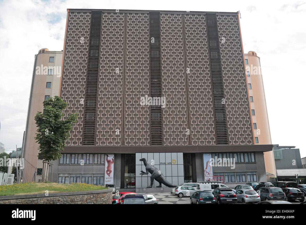 L'(blanda) esterno del Regio Istituto belga di scienze naturali (o Museo di Scienze Naturali), a Bruxelles, in Belgio. Foto Stock