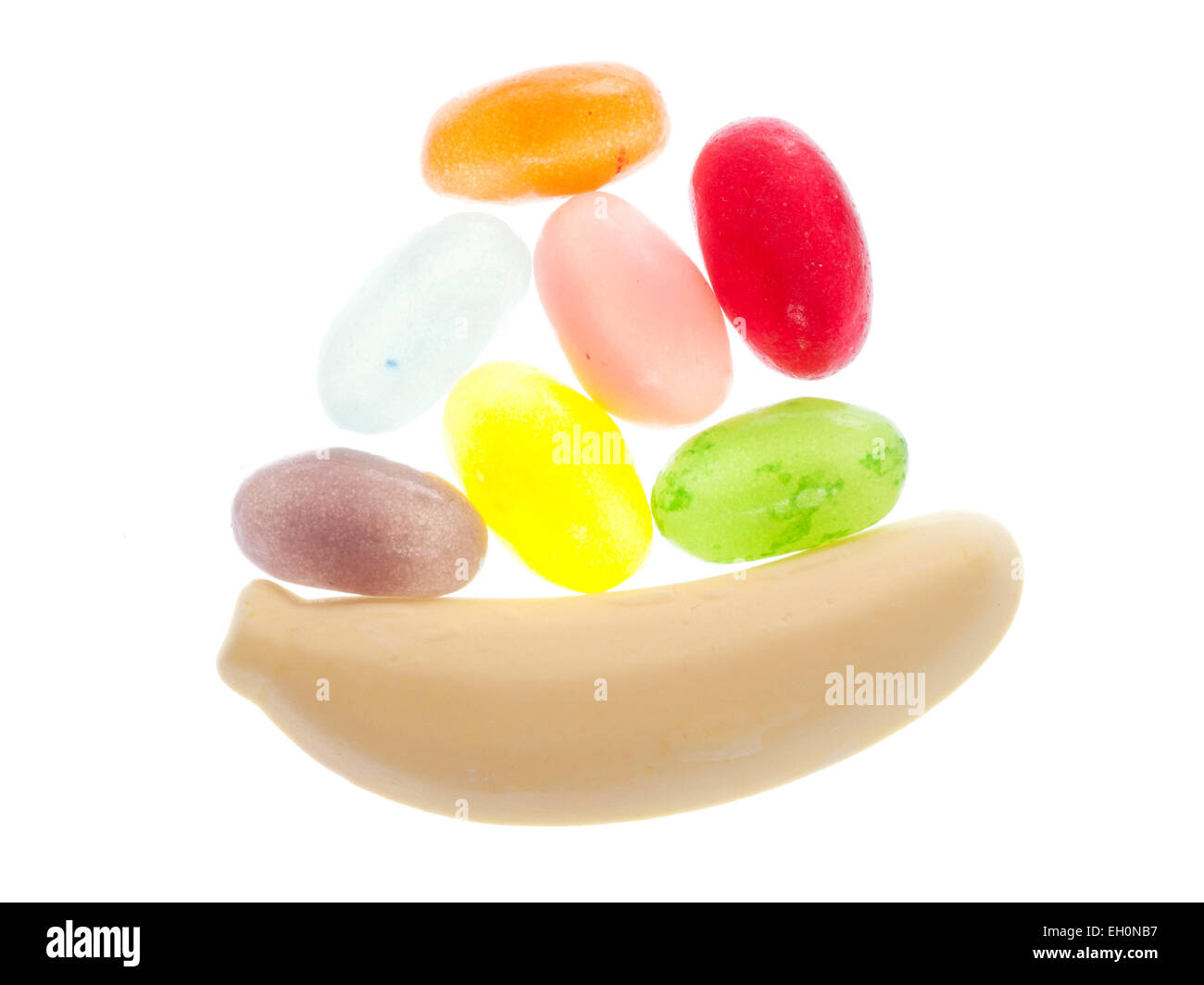 Jelly bean dolci sfondo astratto Foto Stock