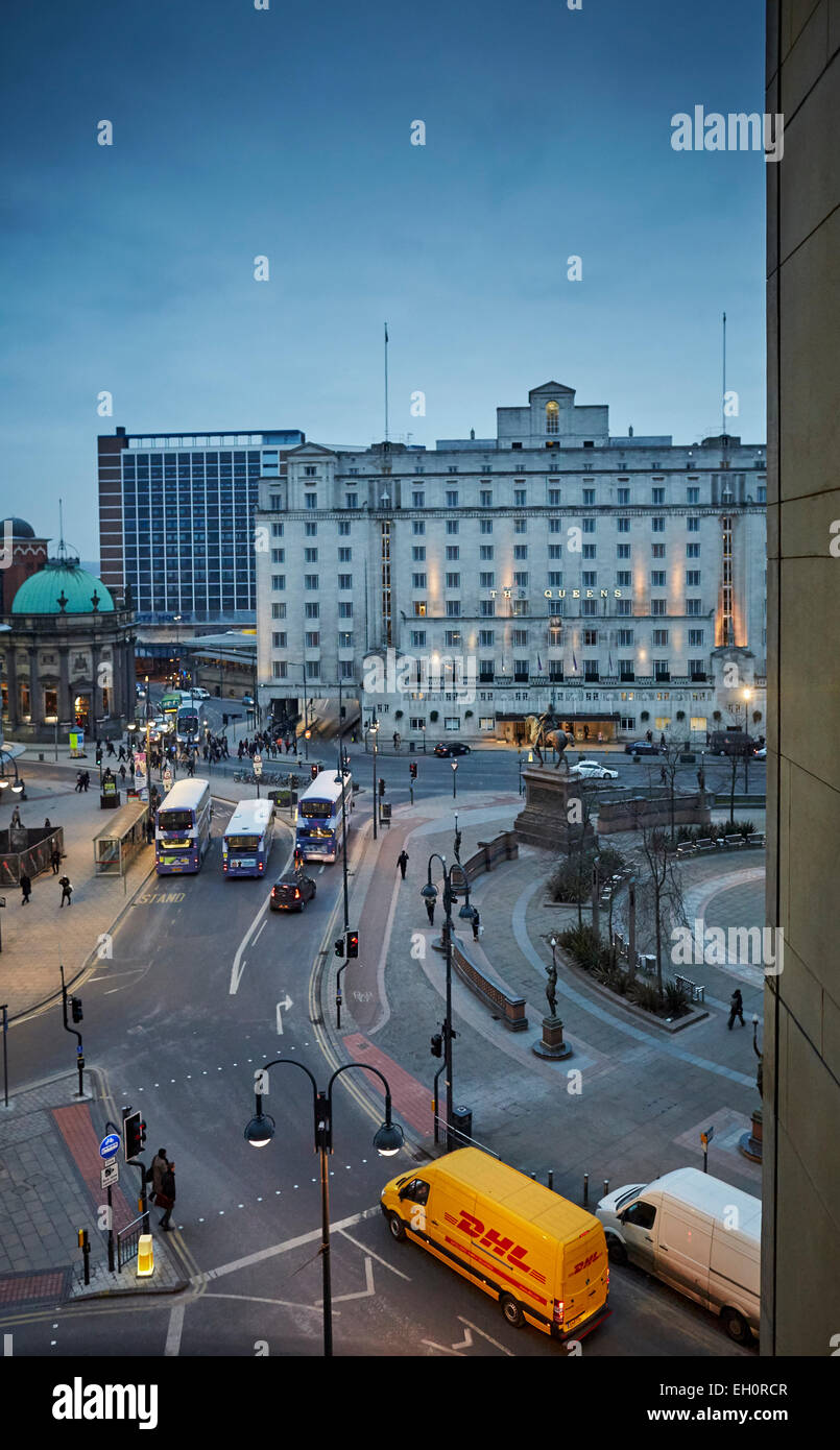 Yorkshire Leeds City Square Foto Stock