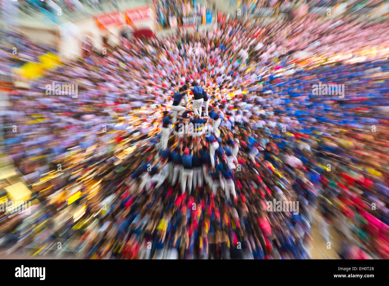 IL XXV CONCORSO DI CASTELLS, TARRAGONA, SPAGNA Foto Stock