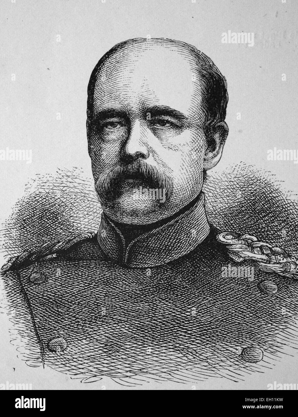 Il principe Otto von Bismarck, 1815 - 1898, primo Cancelliere dell'impero tedesco, storico xilografia, circa 1880 Foto Stock