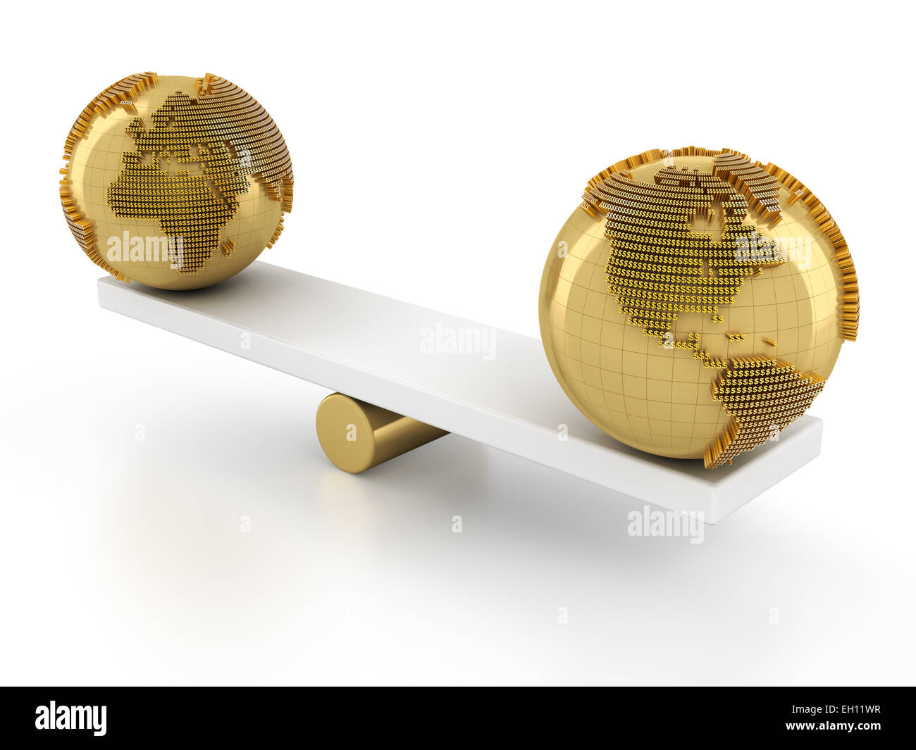 Equilibrio del mercato finanziario globale Foto Stock
