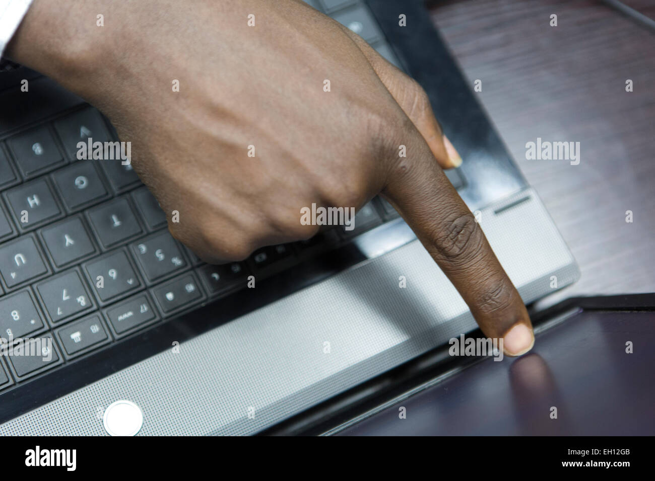 Lagos, Nigeria; I.T. office Foto Stock