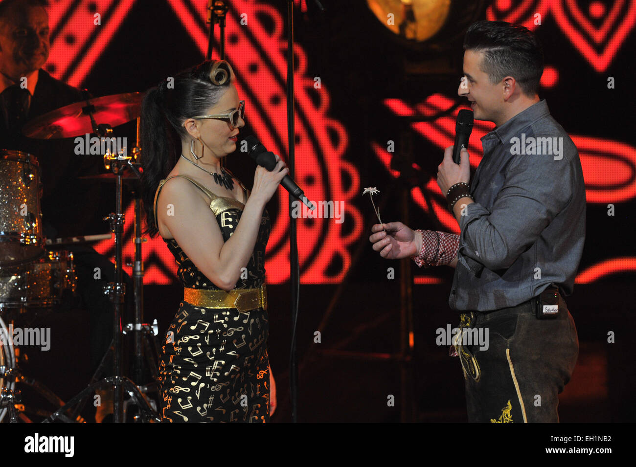 Gabalier - Die Volks Rock'n'Roll show al Festspielhaus con: Imelda Maggio,Andreas Gabalier dove: Füssen, Germania Quando: 31 Ago 2014 Foto Stock