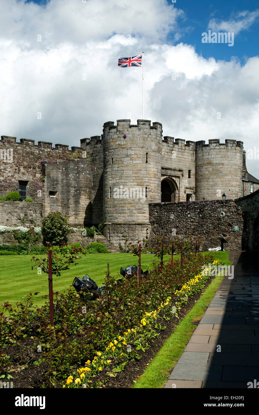 Ingresso torri, il Castello di Stirling, Stirling, Scozia, Regno Unito Foto Stock