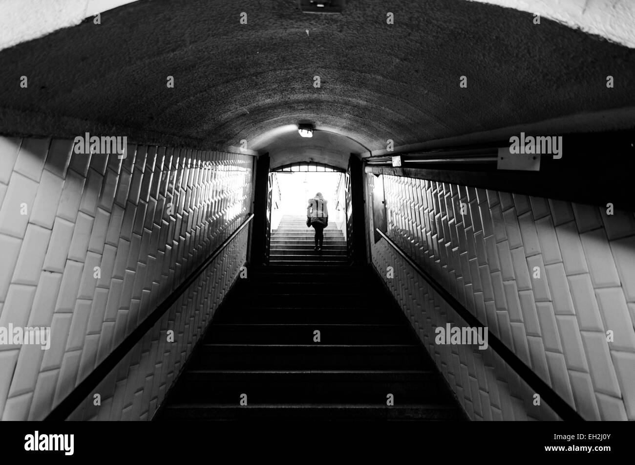 Madrid uscita della metropolitana Foto Stock