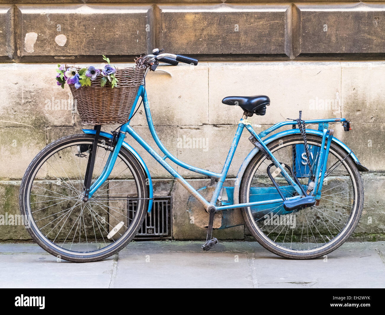 Studente Prettified Bike presso l'Università di Cambridge Foto Stock