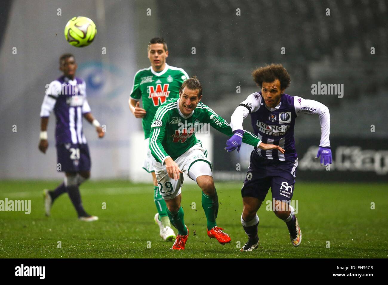 Francois Clerc - 28.02.2015 - Toulouse/Saint Etienne - 27eme journee de Ligue 1 -.Photo : Manuel Blondau/Icona Sport Foto Stock