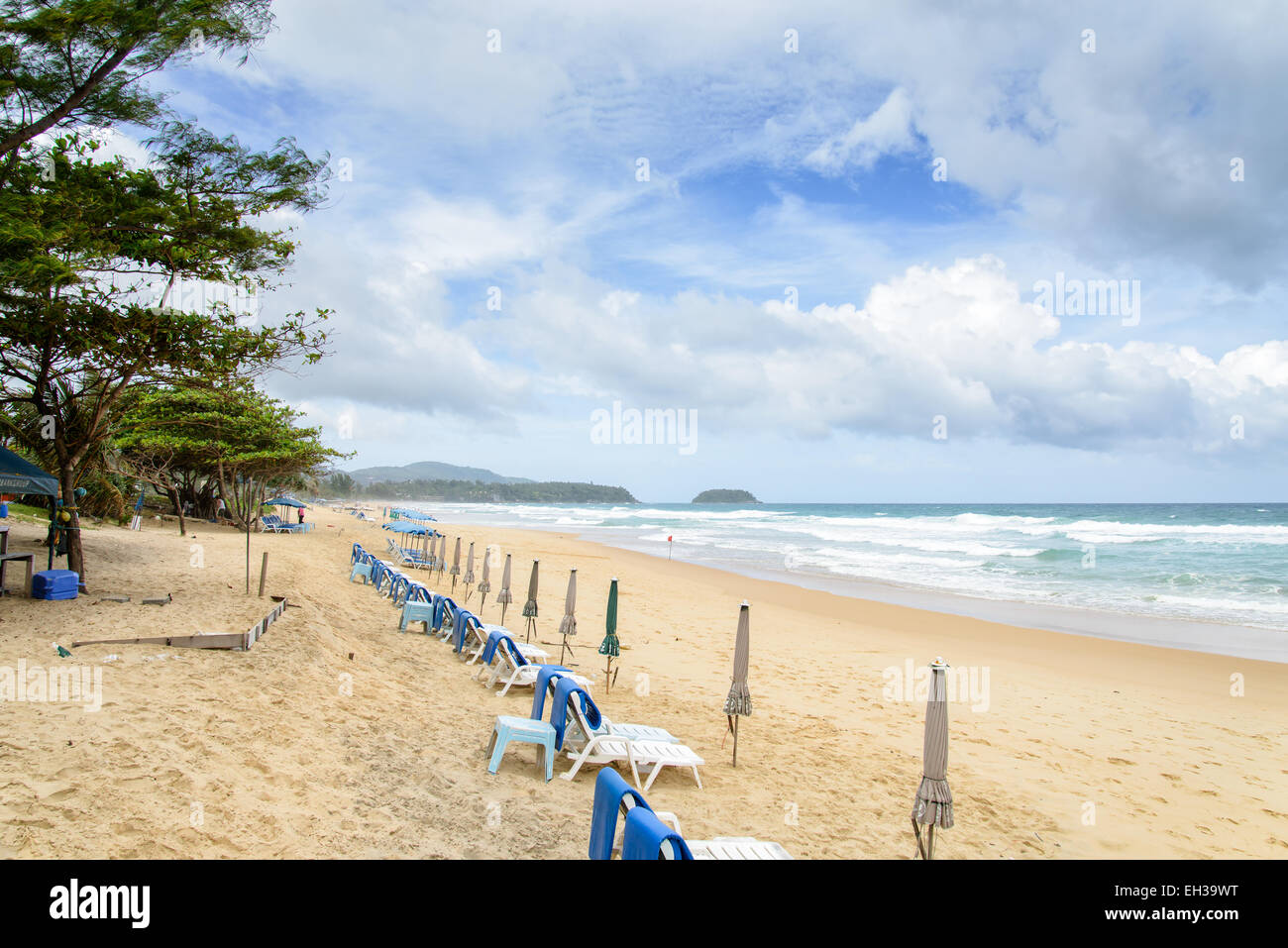 Vista di Karon Beach in Phuket, Tailandia Foto Stock