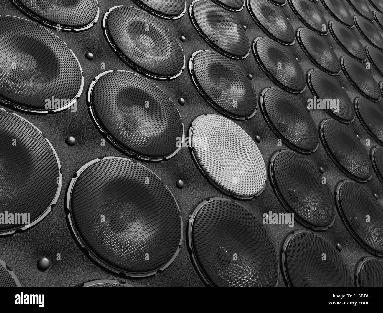 Rare qualità audio: altoparlanti esclusivi tra quelli comuni. Risoluzione di grandi dimensioni Foto Stock
