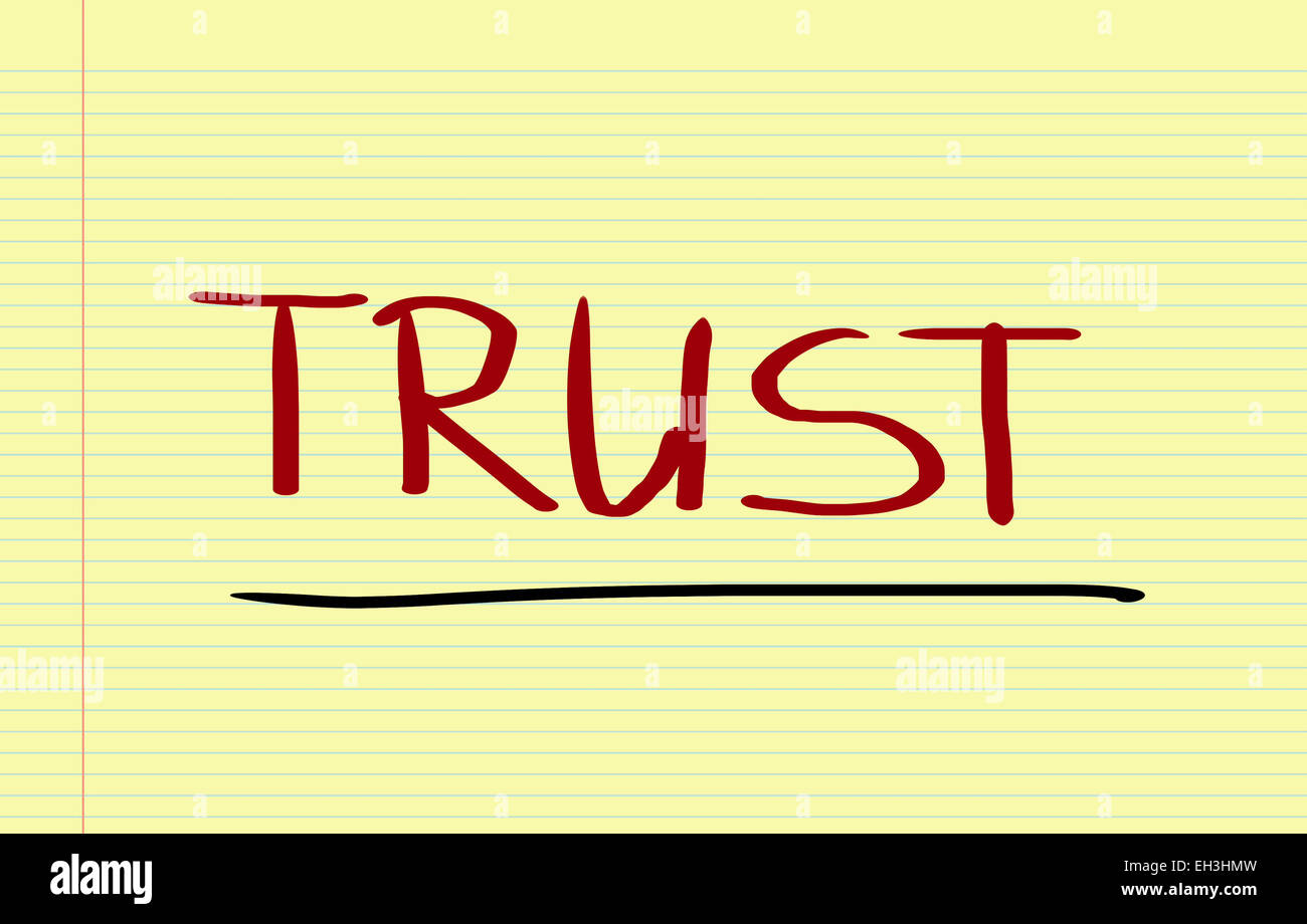 Concetto di fiducia Foto Stock