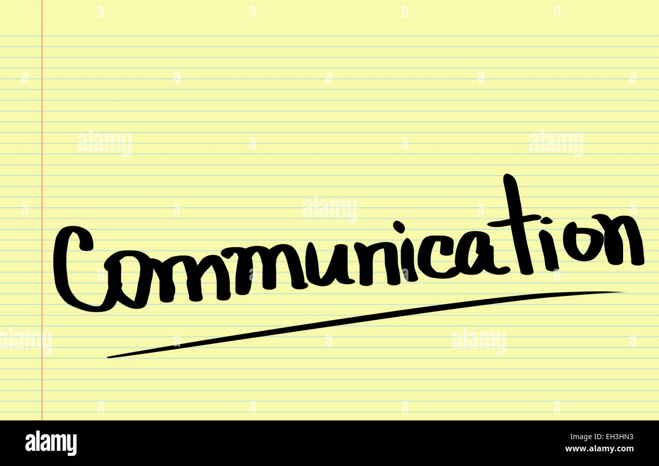 Concetto di comunicazione Foto Stock