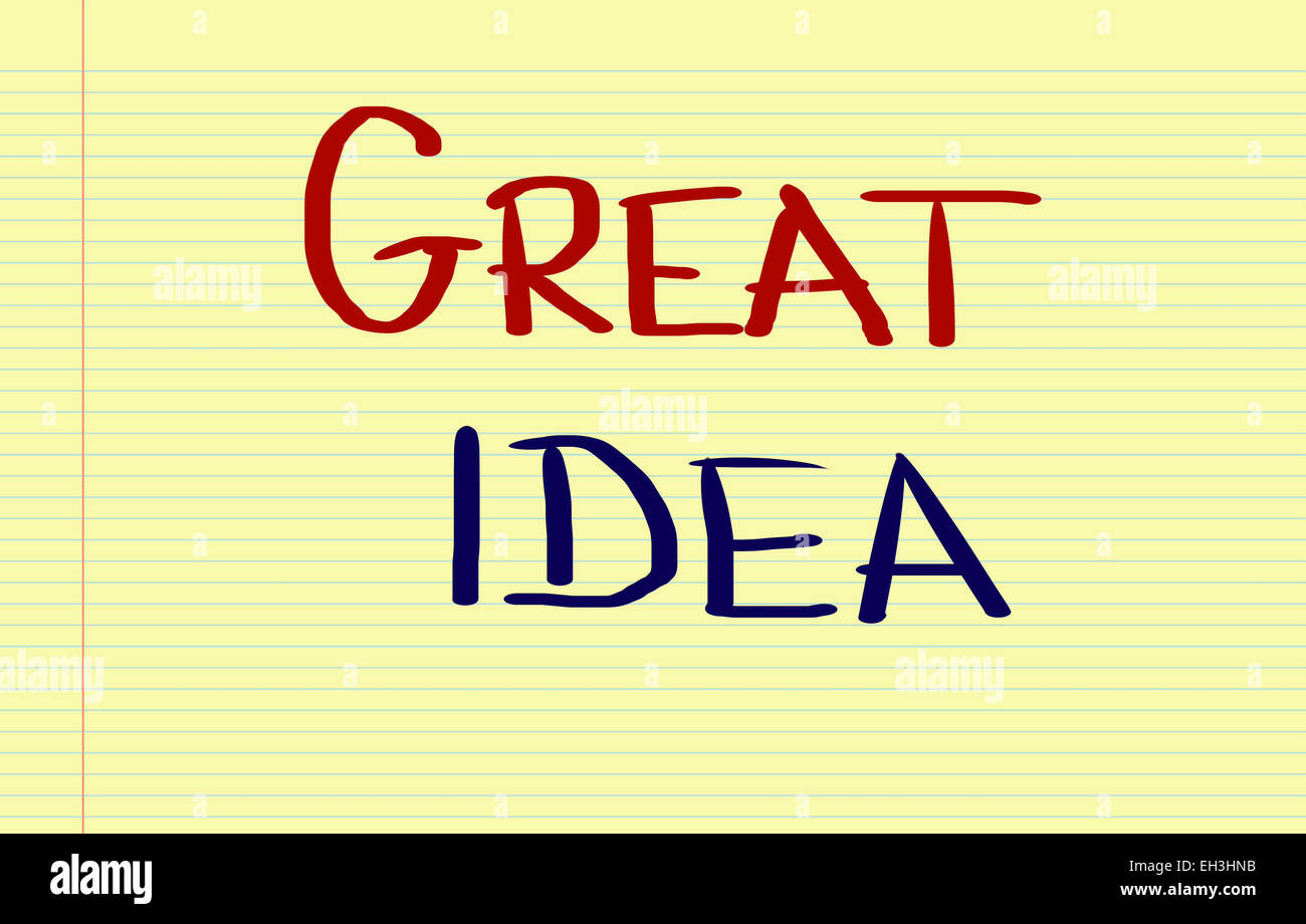 Grande idea Concept Foto Stock