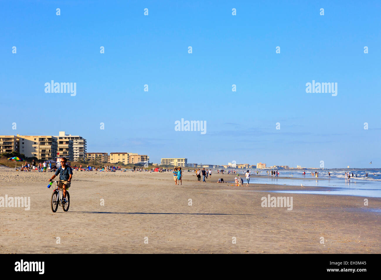 Spiaggia di Cocoa Beach, Florida, Stati Uniti d'America Foto Stock