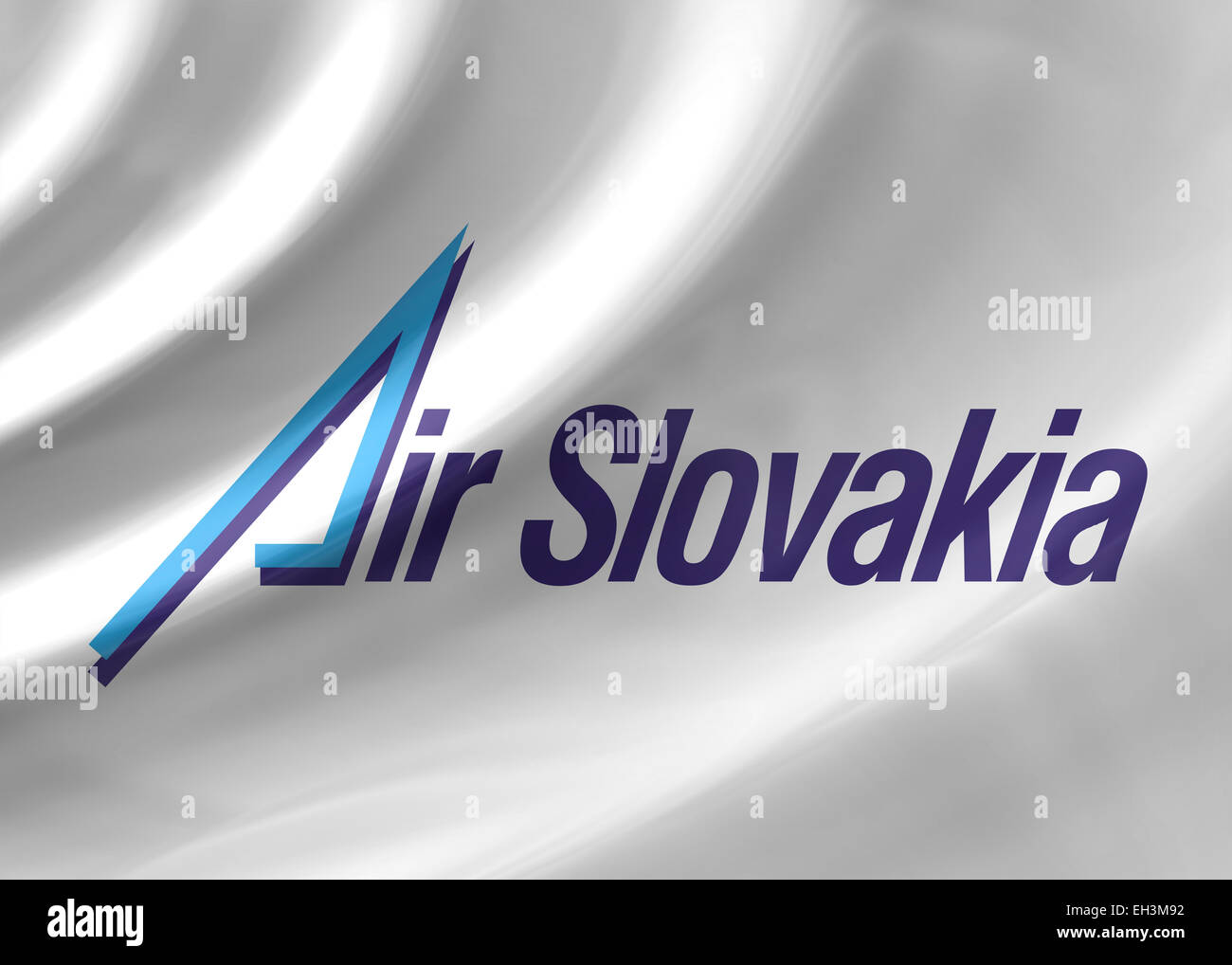 Aria Slovacchia icona logo simbolo di bandiera emblema Foto Stock