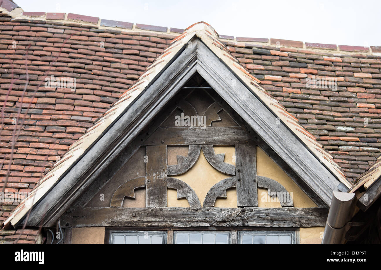 Le caratteristiche architettoniche e i dettagli di edifici storici in Inghilterra, Regno Unito, Gran Bretagna Foto Stock