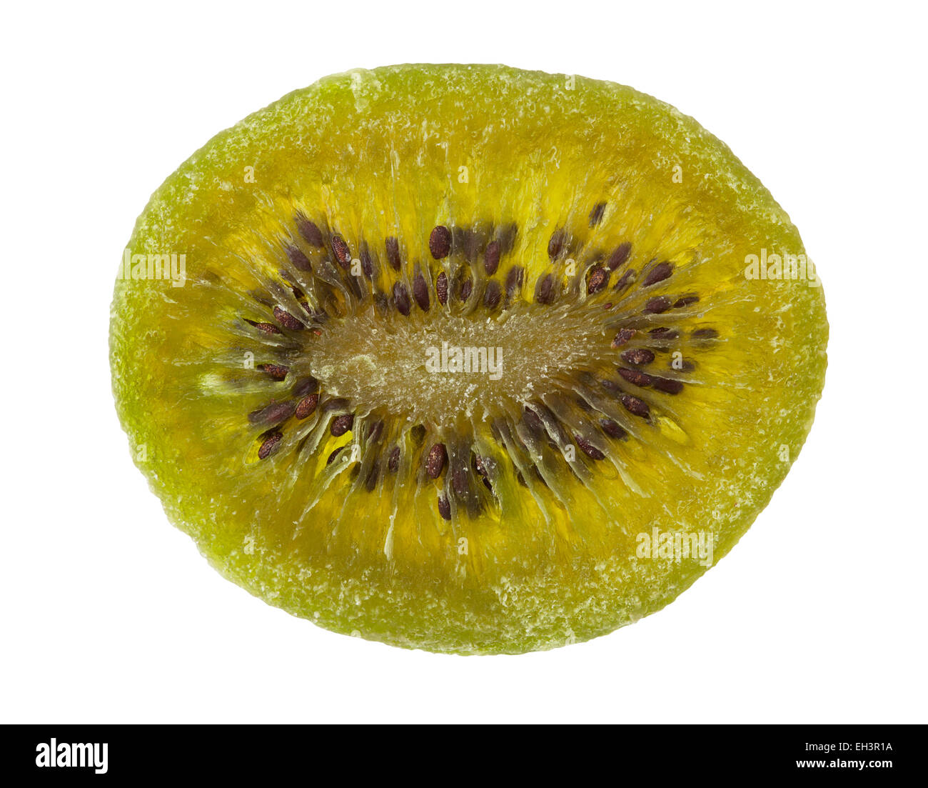 Essiccato kiwi isolato Foto Stock